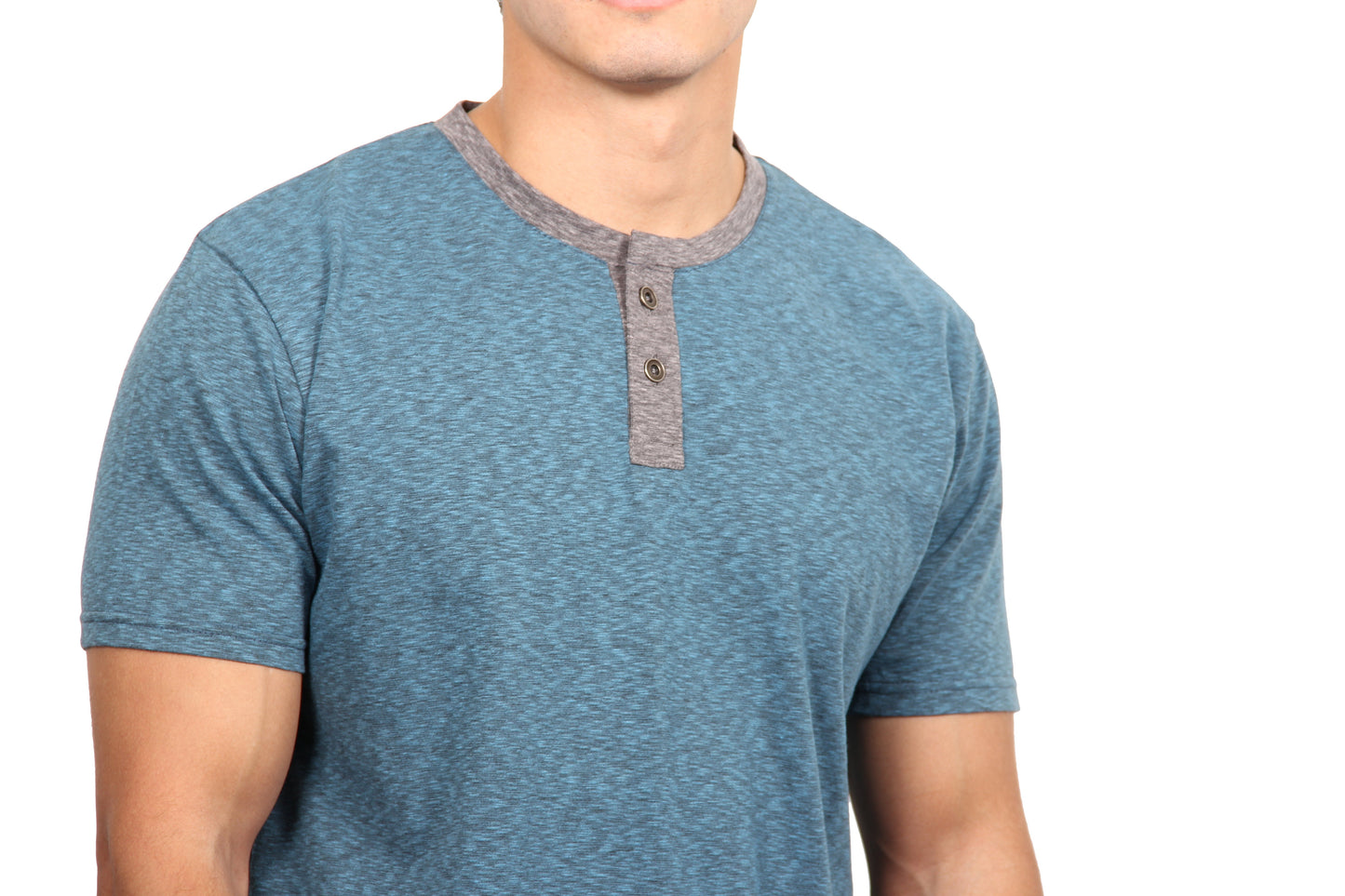 W2452-0001 CHARLIE SHORT SLEEVE HENLEY SHIRT