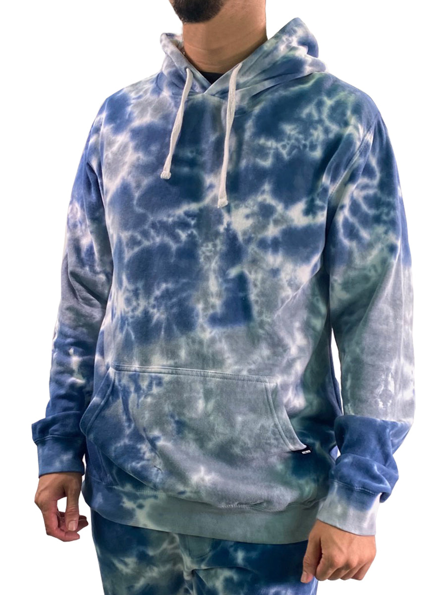 W2447-T008 YM L/S FLEECE CRYSTAL WASH P/O HOODY