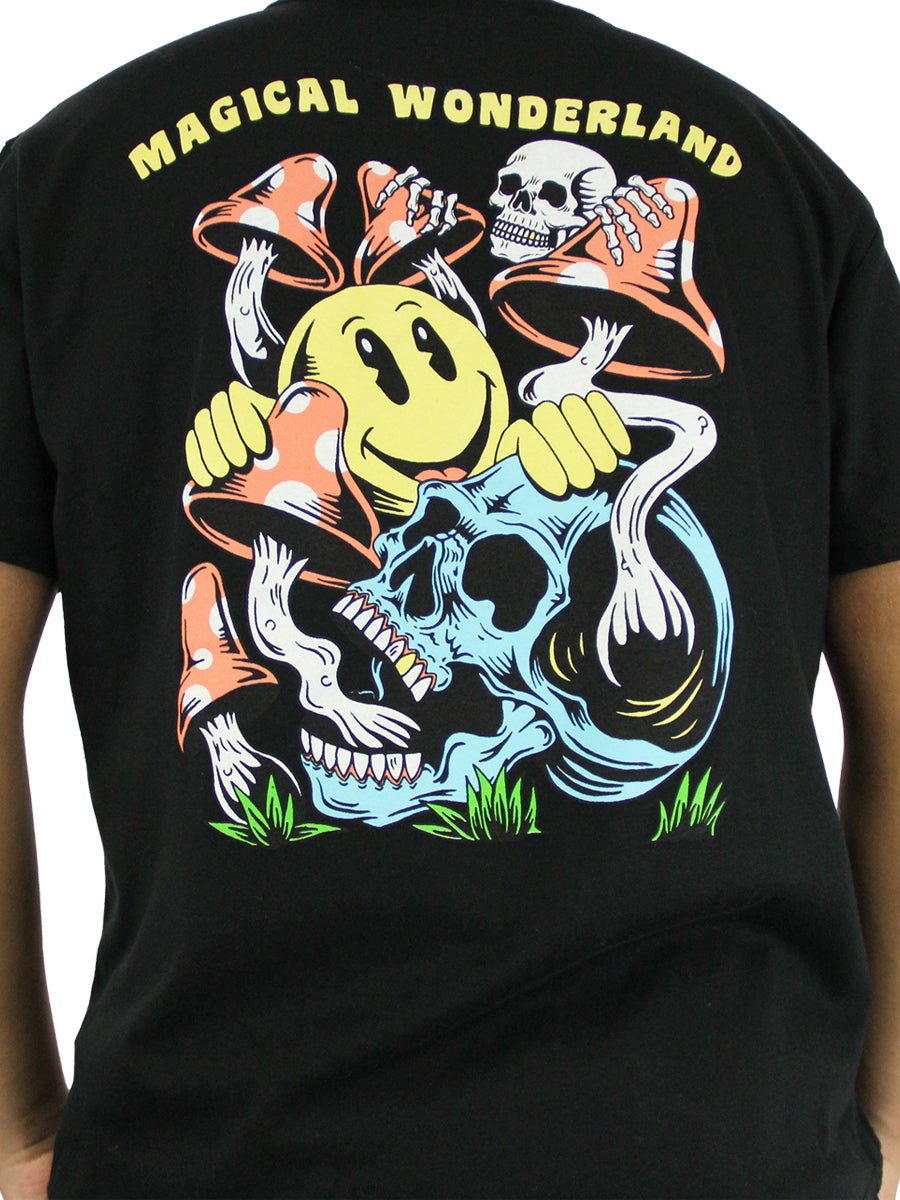 W2437-0878PT MAGICAL WONDERLAND PRINTED CREW NECK TEE