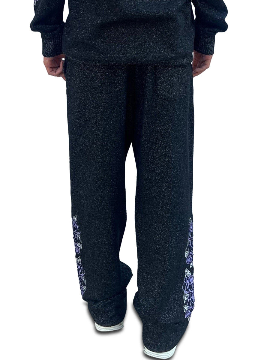 W8092-0959EM LOVE LINES COSMO FLEECE LOOSE PANTS