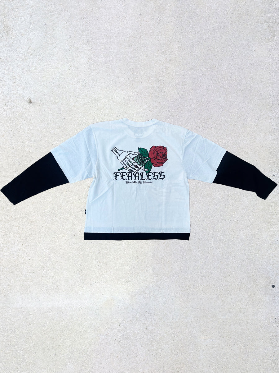 W2524-1048PT FEARLESS RAW EDGE CROPPED 2FER