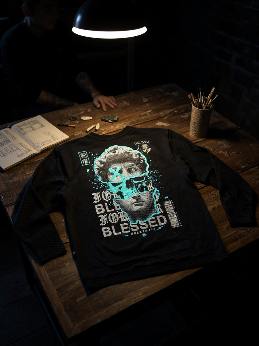 W2524-1030PT BLESSED RAW EDGE CROPPED 2FER