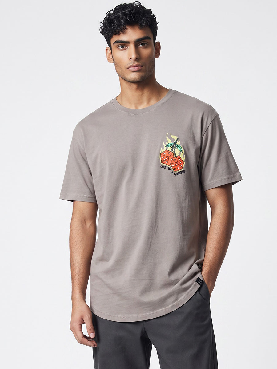W2437-0940PT FUZZY DICE CREW NECK TEE