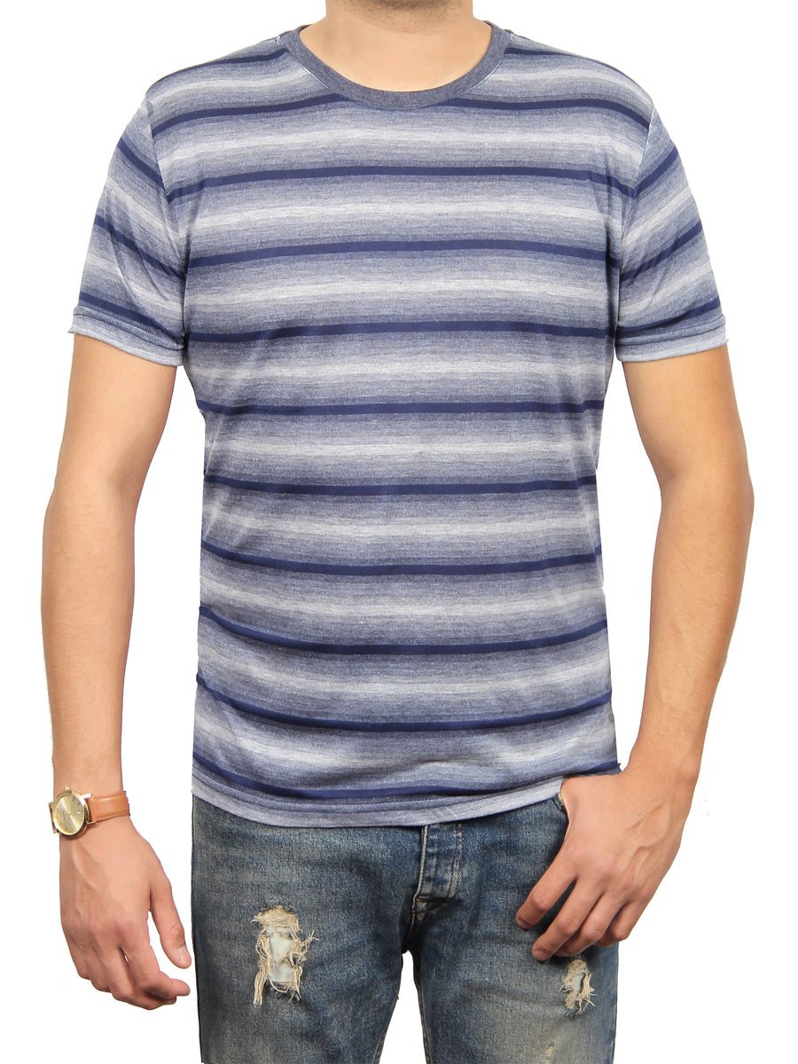 W1100-0223ST ASHER STRIPE JERSEY SHORT SLEEVE CREW NECK T-SHIRT