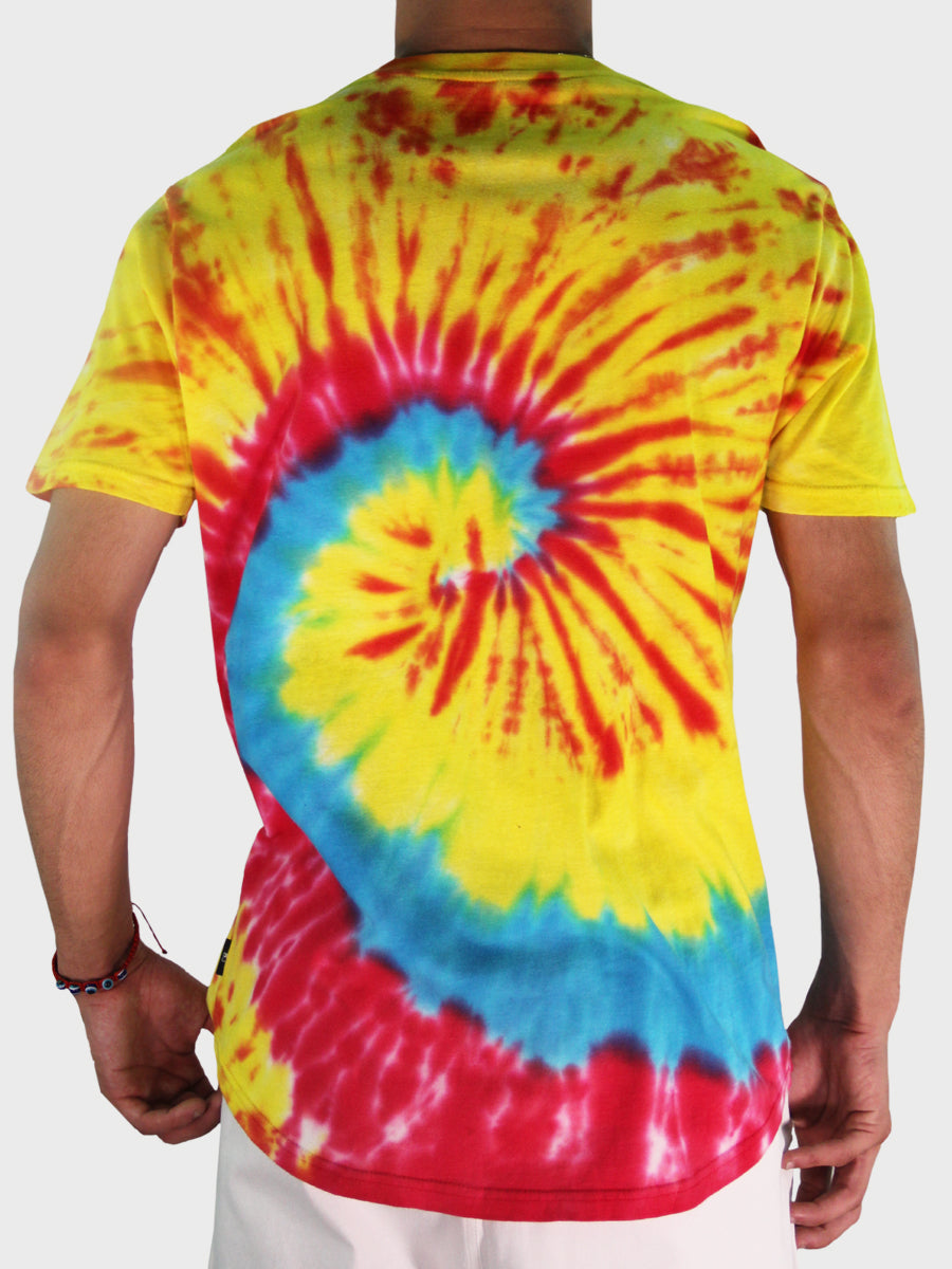 HEY BAY BAY RETRO TIE DYE WASH TEE  SKU: W2437-0685RET