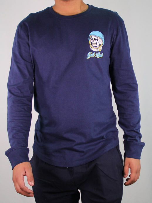 W2448-0601PT TO THE MOON LONG SLEEVE CREW NECK TEE