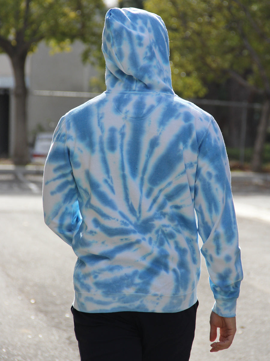 W2447-0842SW TIE DYE DIKO BUBBLE PULLOVER HOODIE