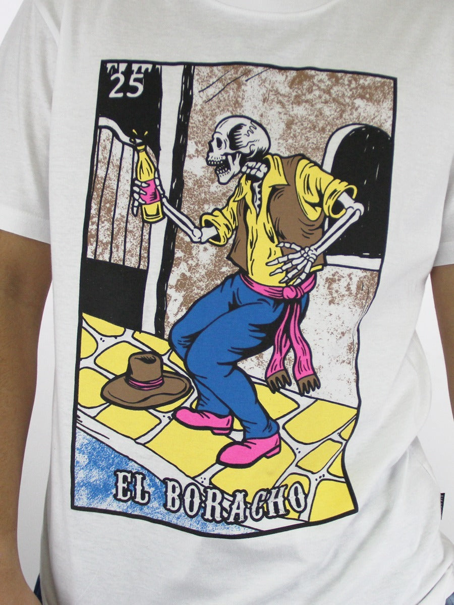 W2437-0879PT EL BORRACHO LOCO CREW NECK TEE