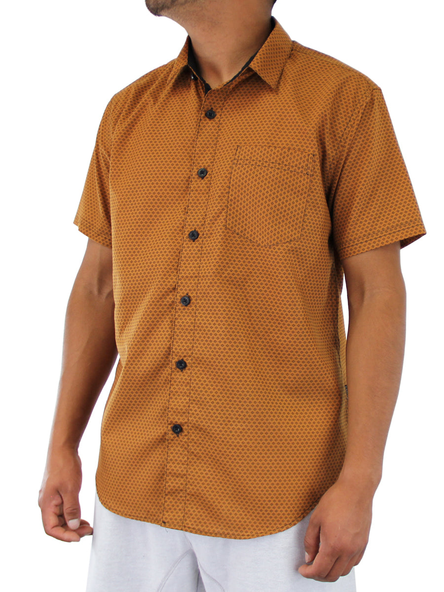 DIAMONDS PRINT BUTTON DOWN SHIRT SKU: W2242-0273DW