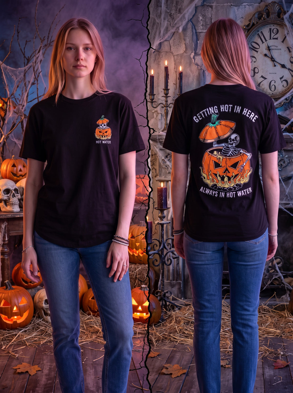 W2437-0852PT HOT WATER CREW NECK TEE