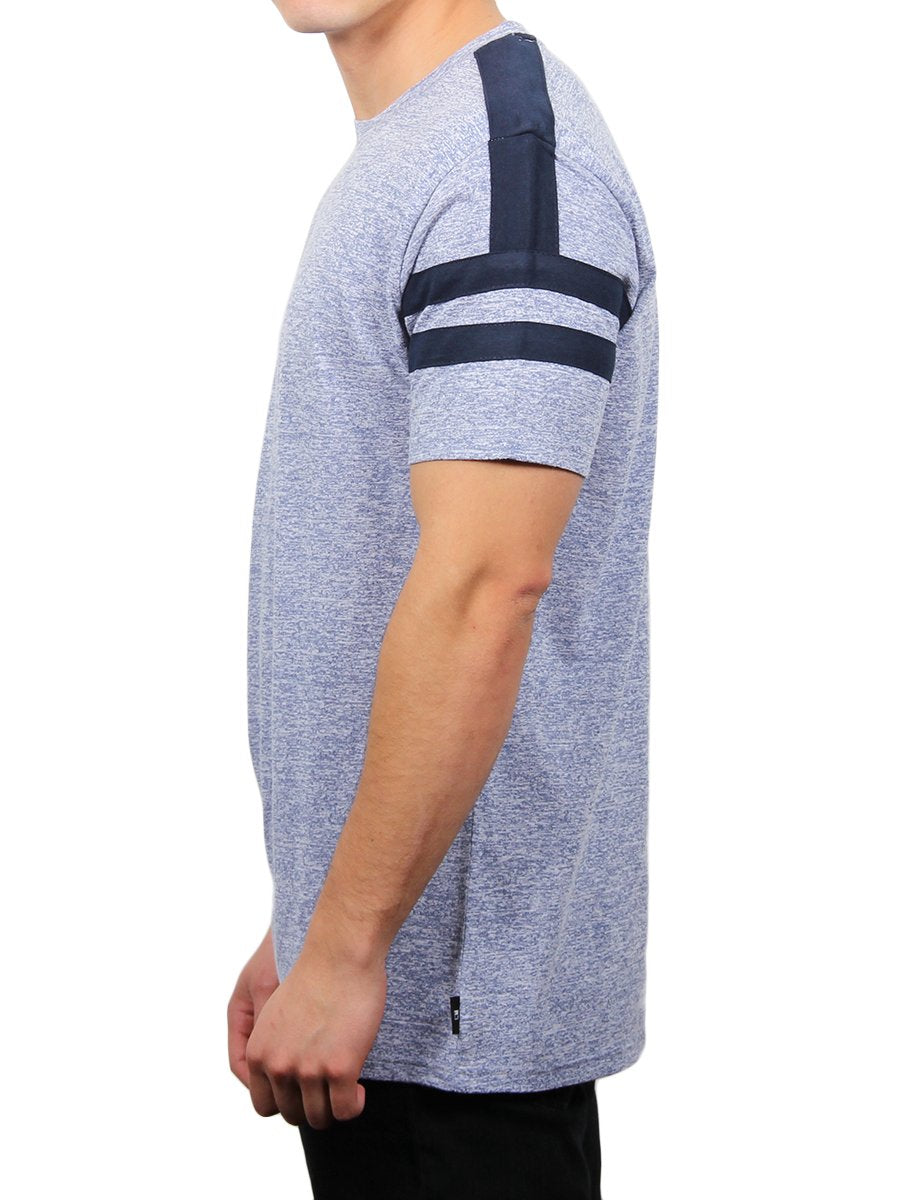 W2475-0002 HYPE CREW SHORT SLEEVE TEE-NAVY