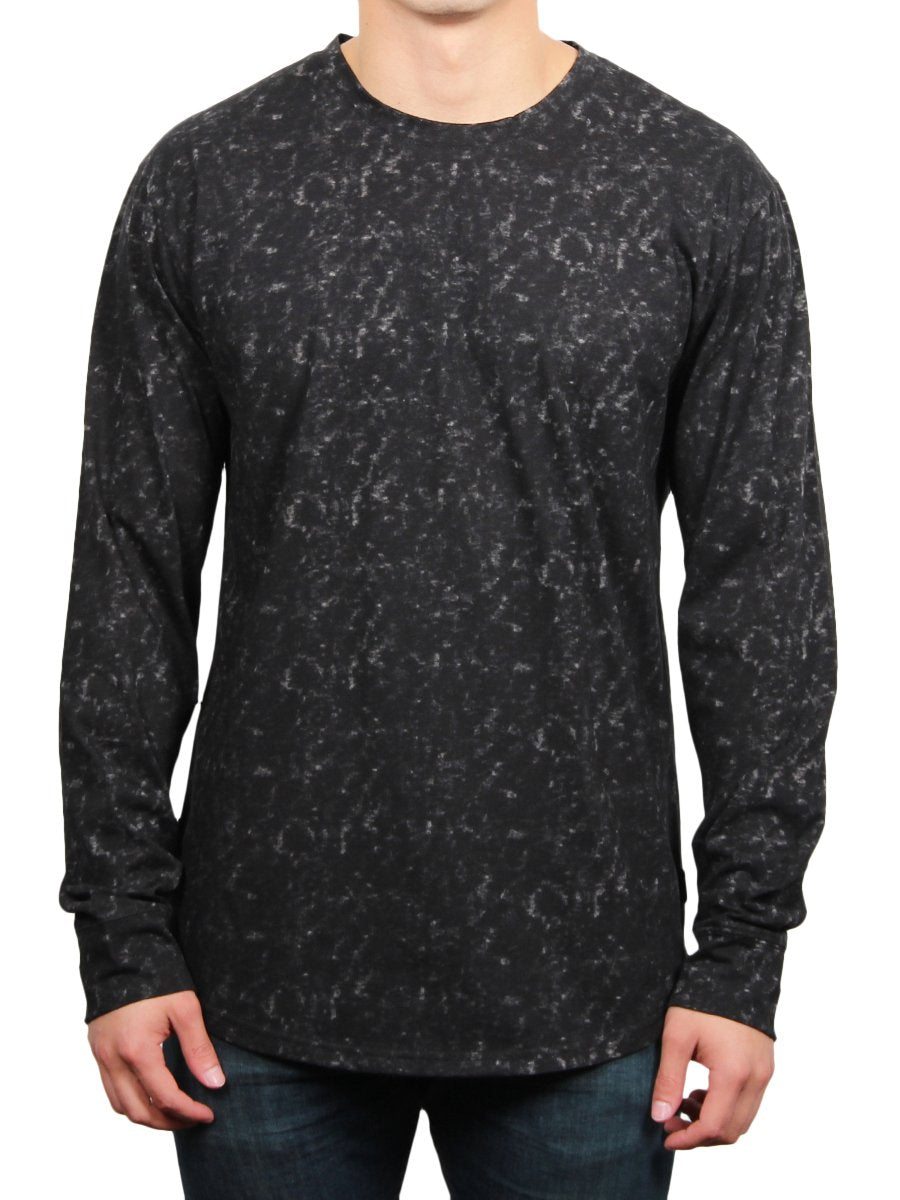 W2448-0001 MOON WASH LONG SLEEVE TEE