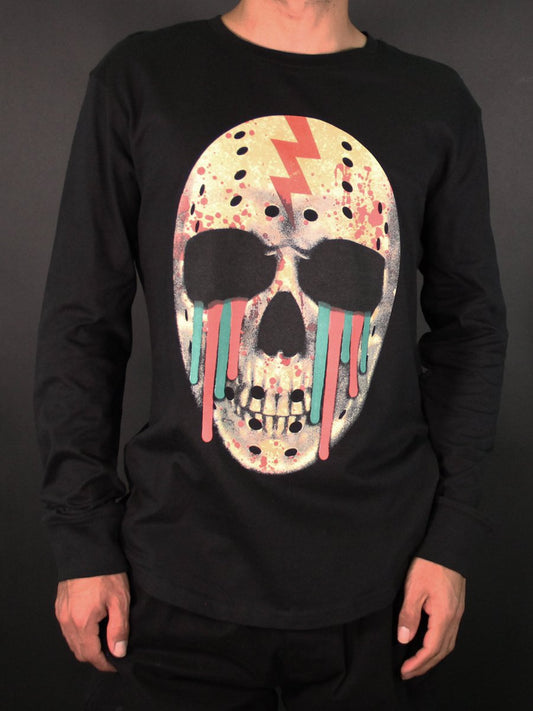 W2448-0771PT MASK OFF LONG SLEEVE CREW NECK TEE