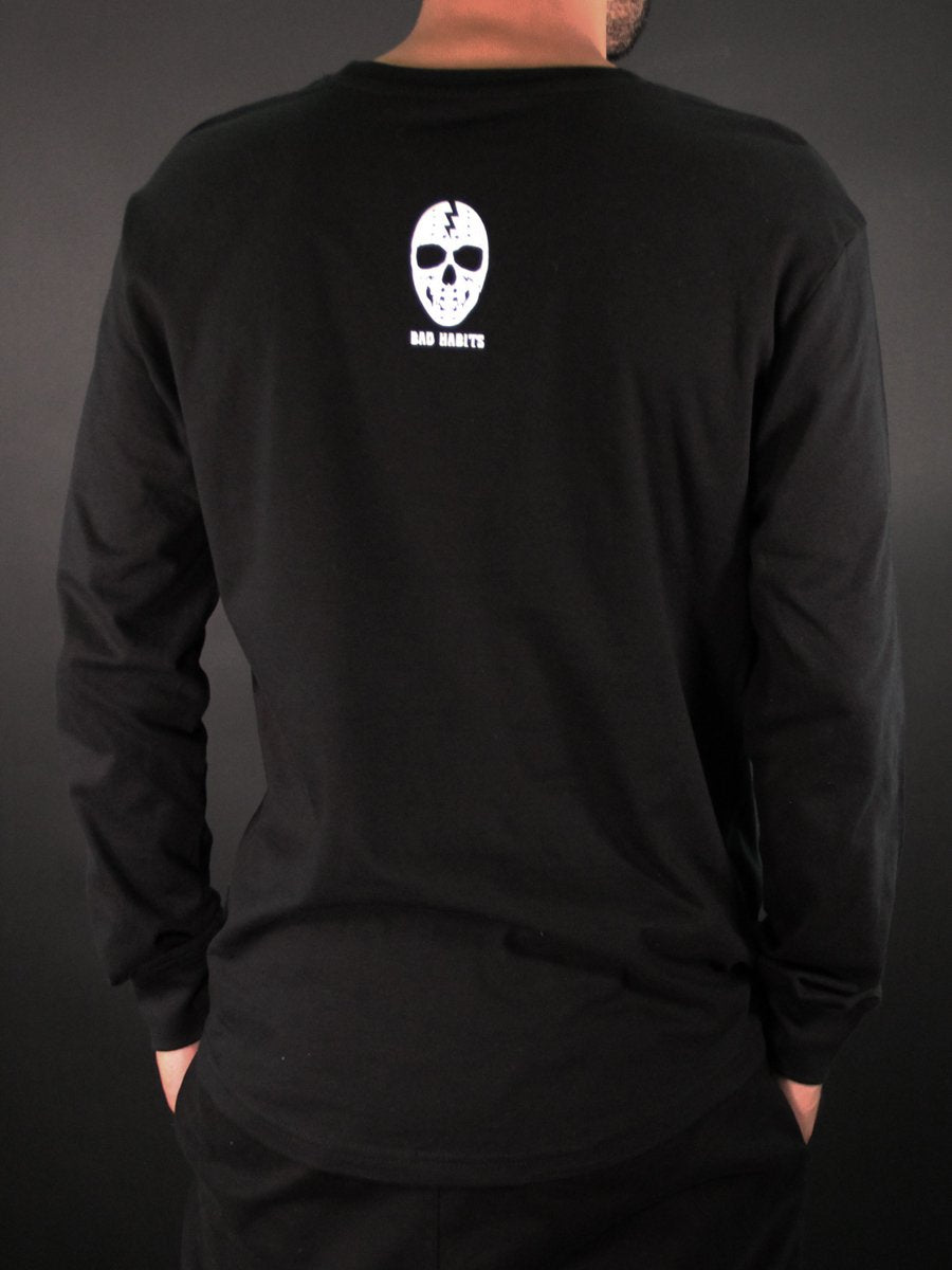W2448-0771PT MASK OFF LONG SLEEVE CREW NECK TEE
