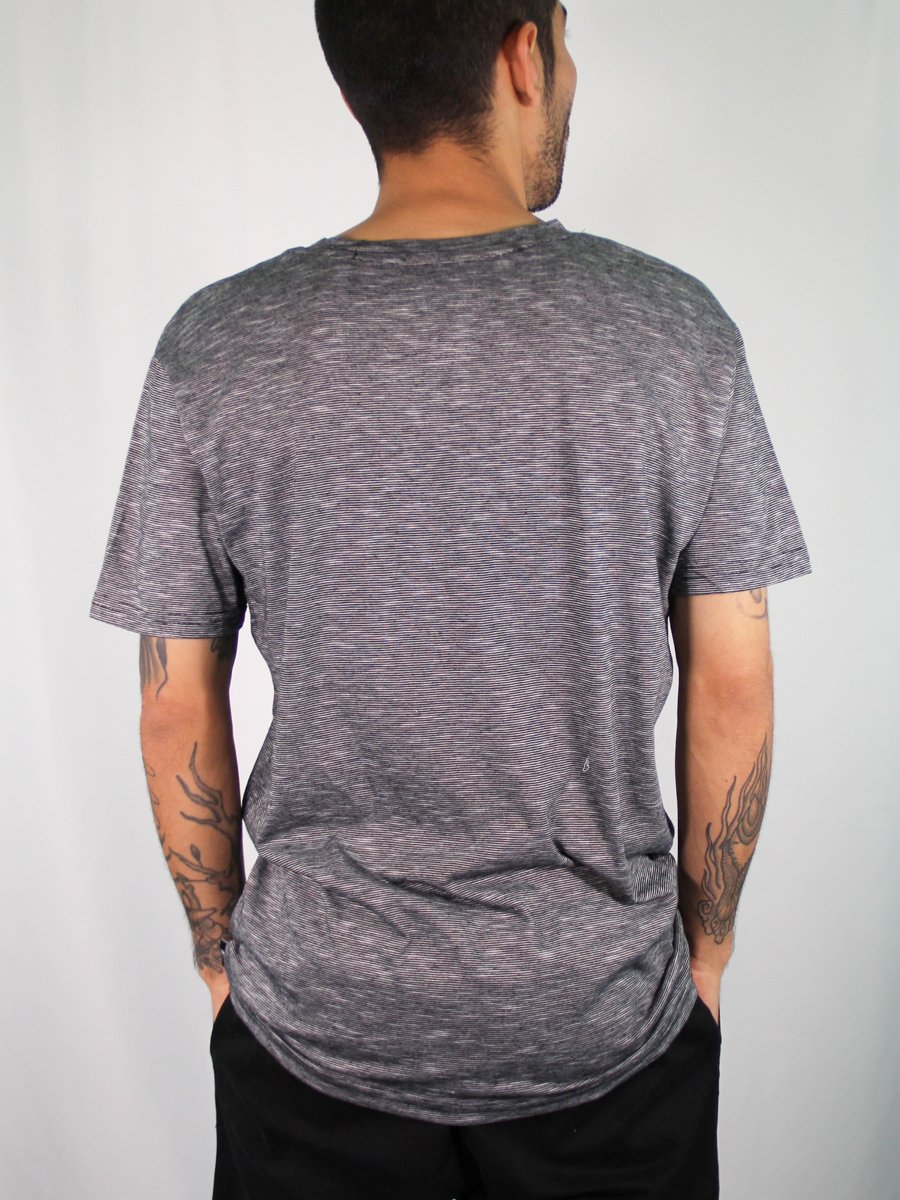 W1047-0048 END ON END JERSEY V-NECK TEE