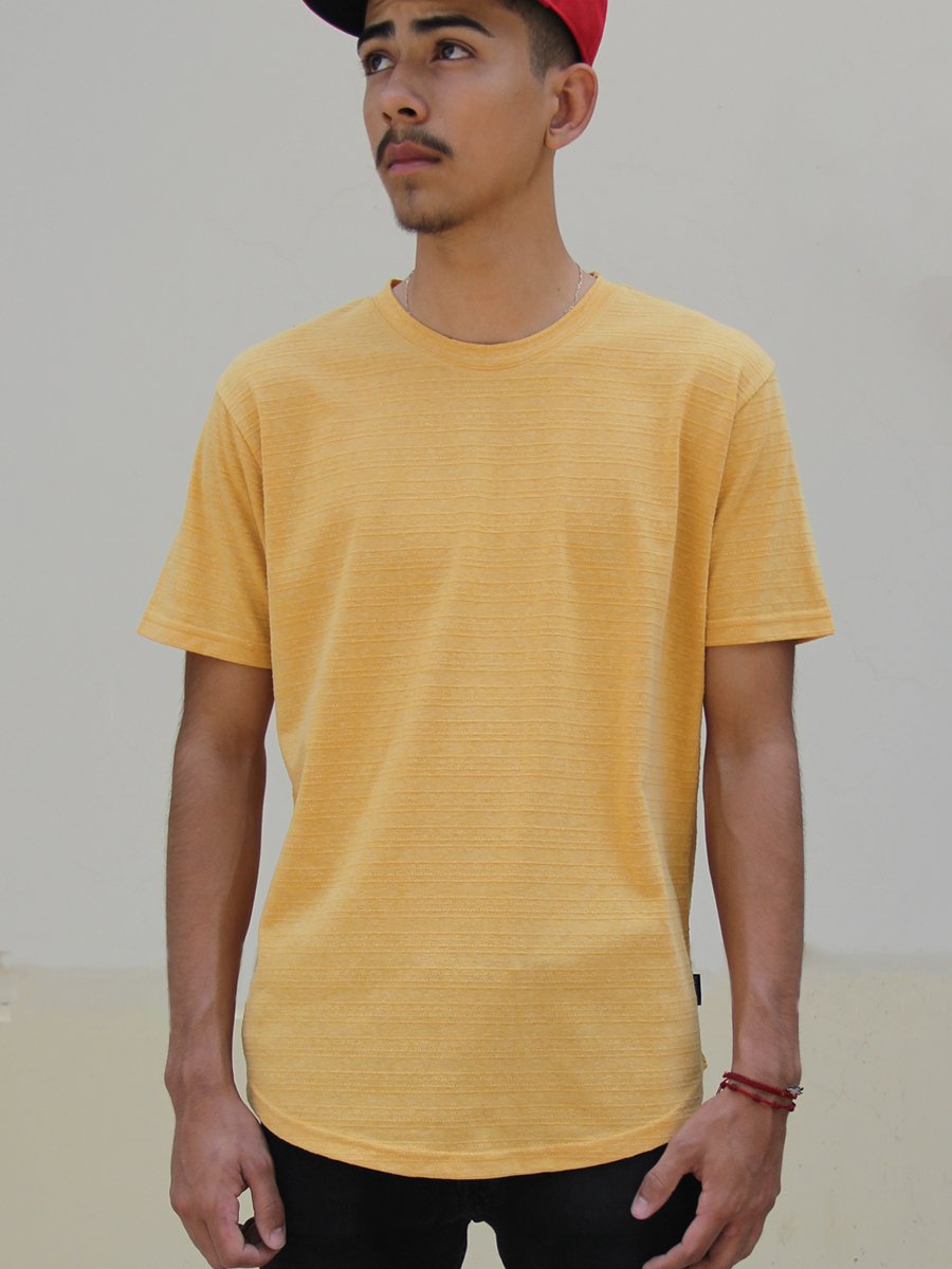 W2437-0236ST TEXTURED STRIPE JERSEY SS CREW