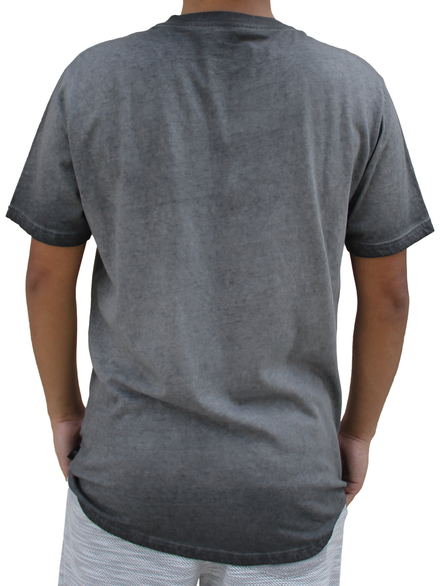 W1100-T029 YM S/S JRSY OIL WASH BASIC CREW NECK TEE