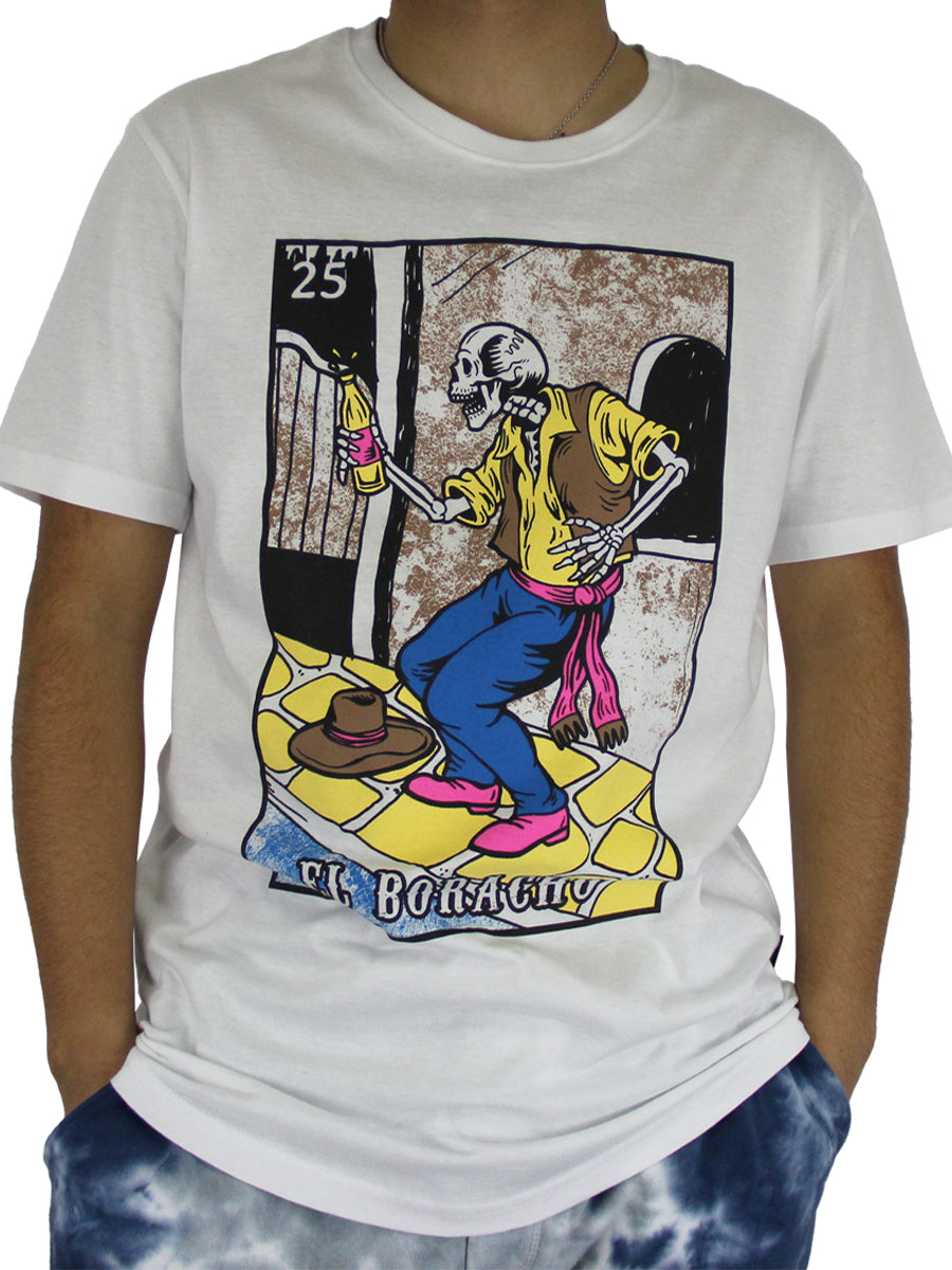 W2437-0879PT  EL BORRACHO LOCO CREW NECK TEE