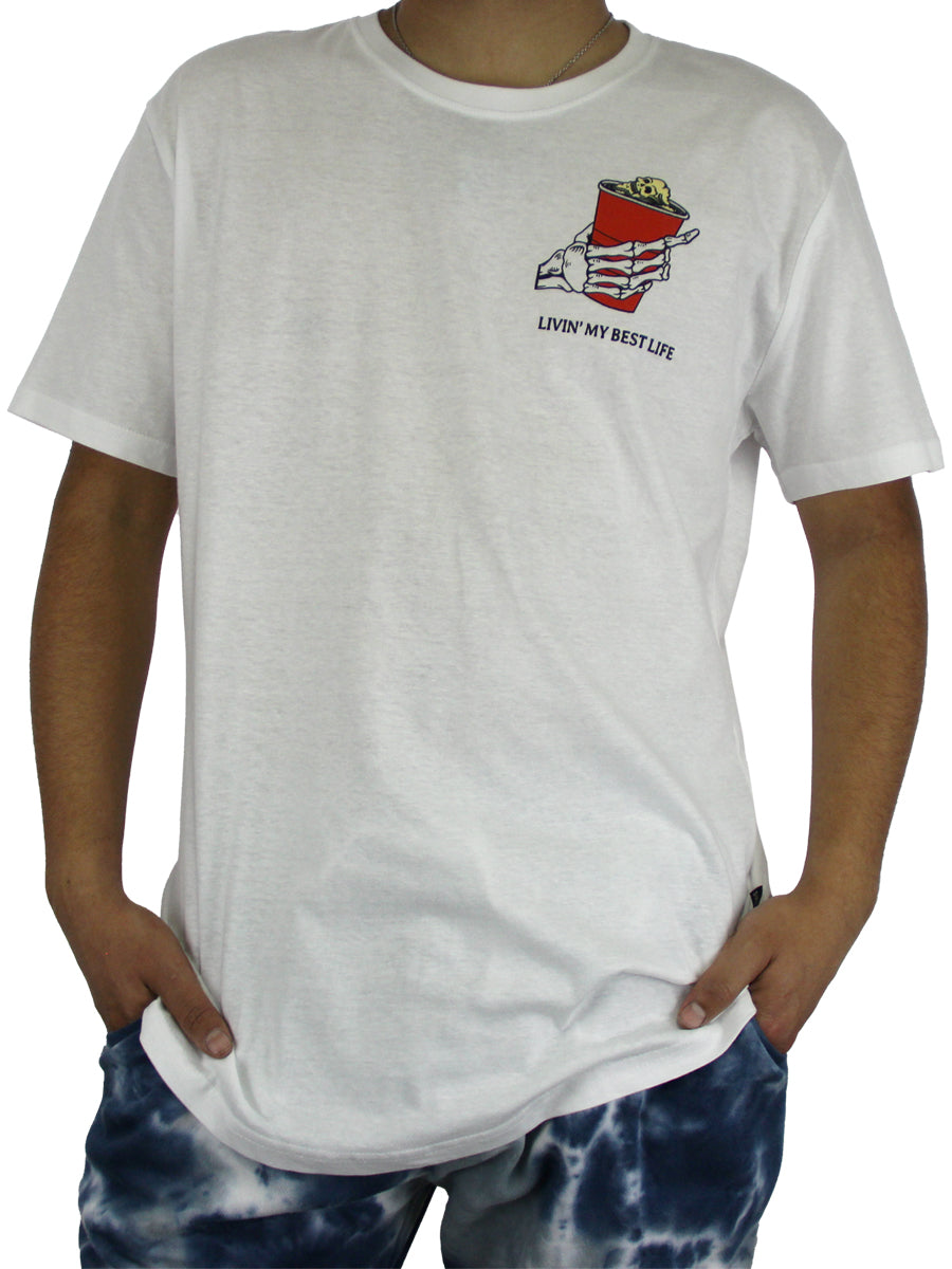 W2437-0855PT BINGO LIFE PRINTED CREW NECK TEE