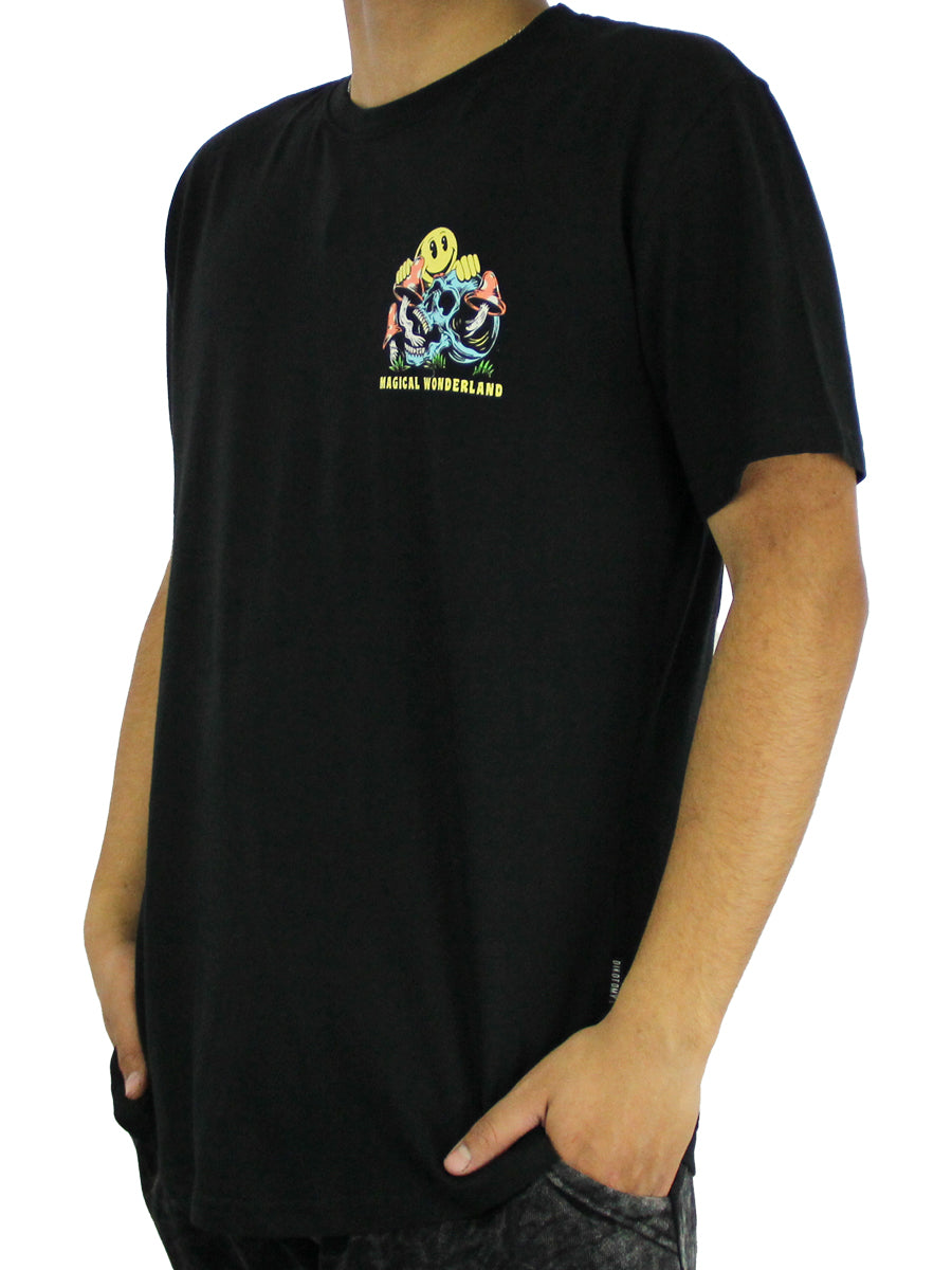 W2437-0878PT MAGICAL WONDERLAND PRINTED CREW NECK TEE