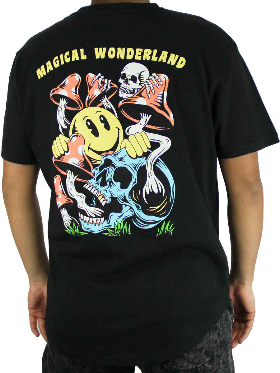 W2437-0878PT MAGICAL WONDERLAND PRINTED CREW NECK TEE