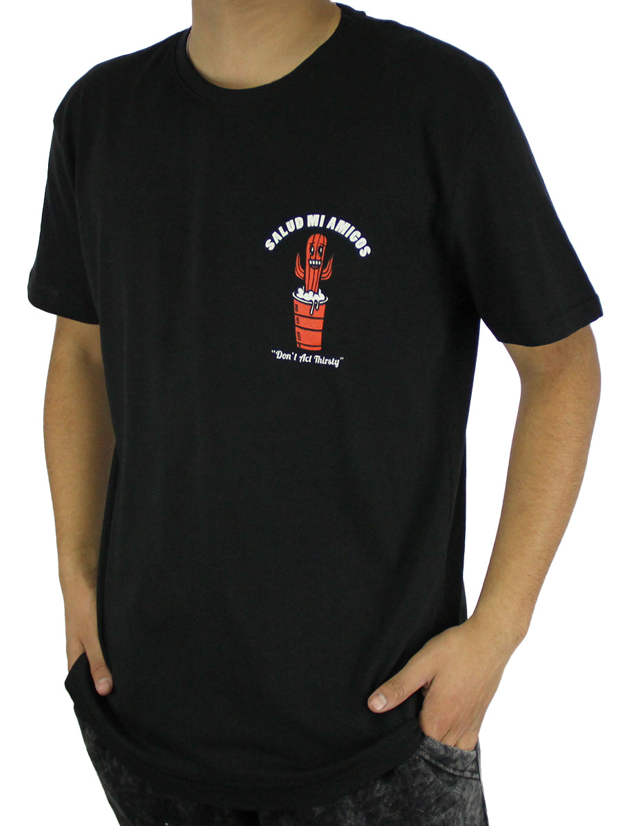 W2437-0500PT  BORRACHO PRINTED CREW NECK TEE