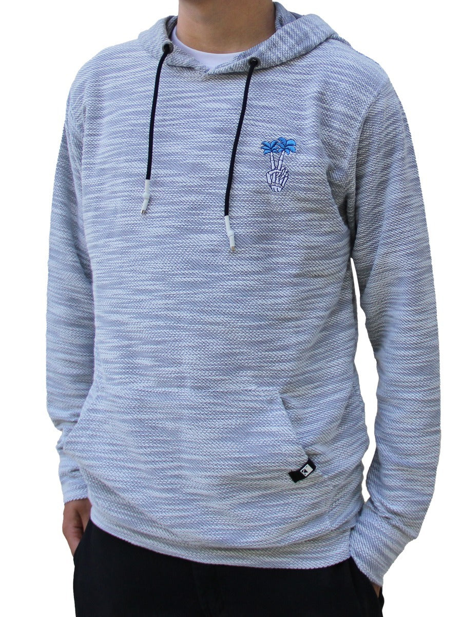 W2447-0750EM YM LS ROCKVIEW TERRY "PEACE BEACH" EMBROIDERED P/O HOOD