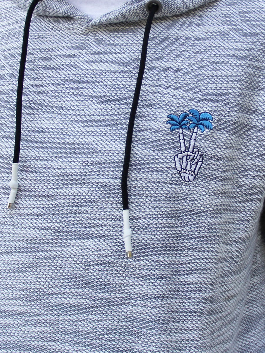 W2447-0750EM YM LS ROCKVIEW TERRY "PEACE BEACH" EMBROIDERED P/O HOOD