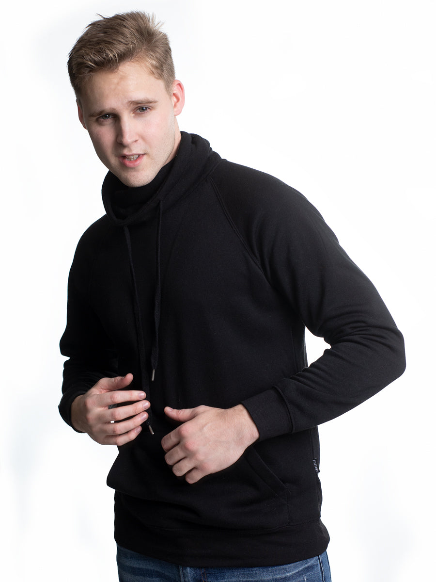 W2499-0002  FLEX FLEECE FUNNEL NECK RAGLAN