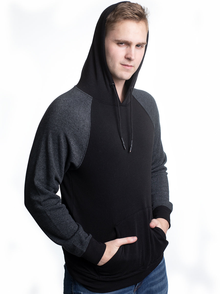 W2205-0016 LS FLEX FLEECE PULLOVER RAGLAN HOODIE