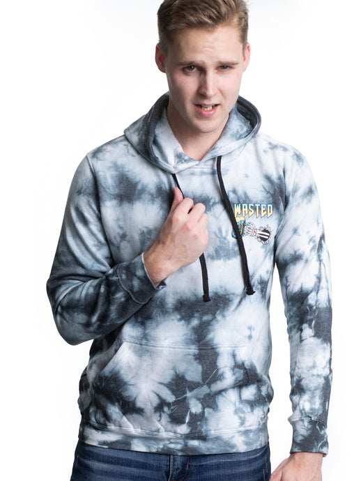 W2447-0860CW WASTED CRYSTAL WASH PULLOVER HOOD