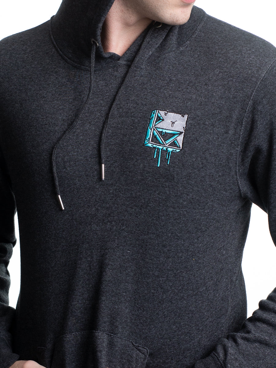 W2447-0797EM LOGO DRIP EMBROIDERED PULLOVER HOODIE