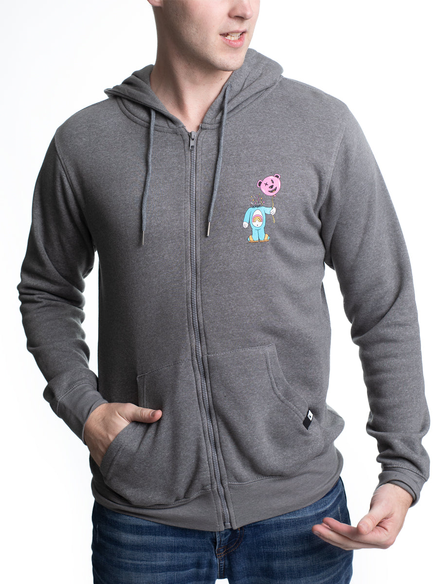 W1534-0847PT LIGHT WEIGHT FLEX FLEECE PARTY ANIMAL FULL ZIP HOODIE