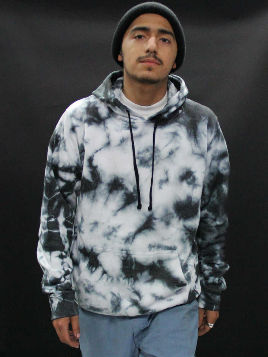 W2447-T008 YM L/S FLEECE CRYSTAL WASH P/O HOODY