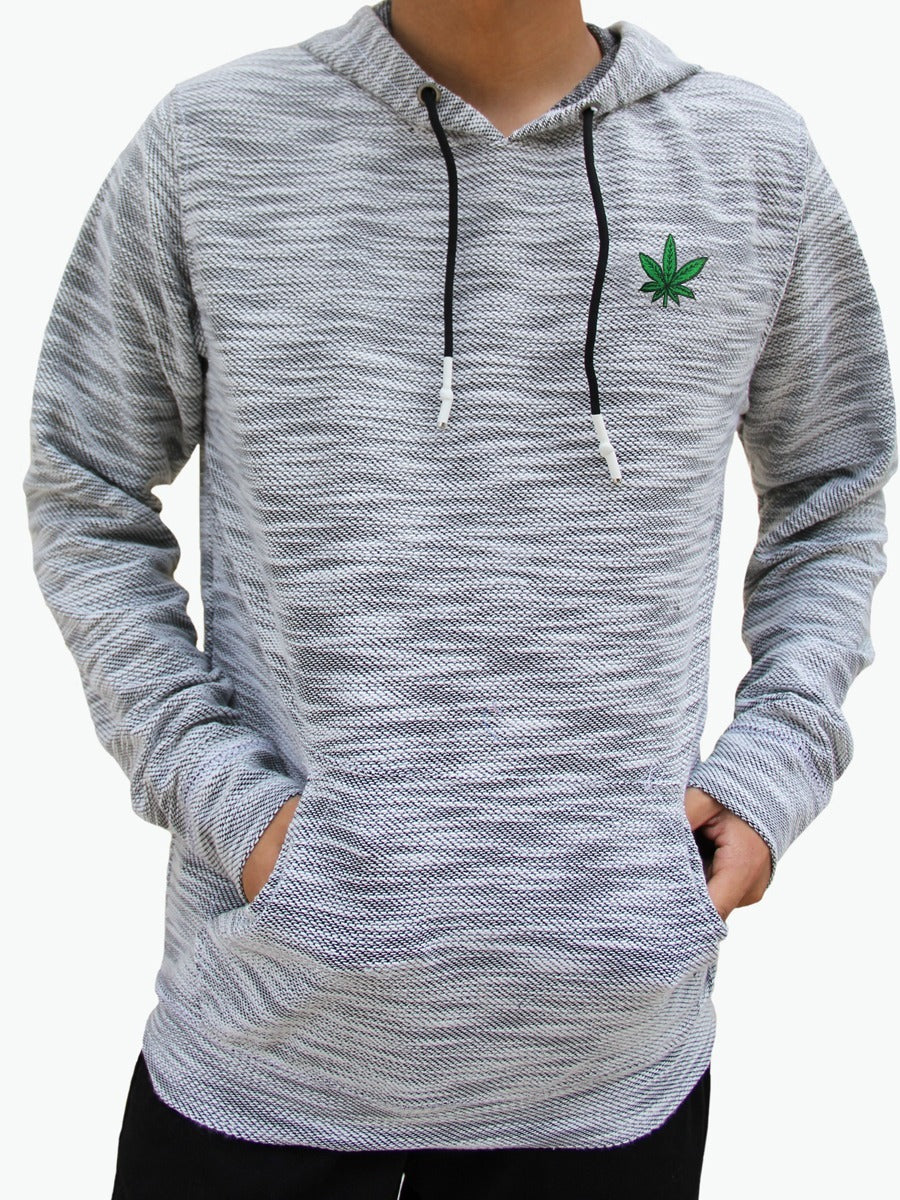 W2447-0517EM WEED LEAF ROCKVIEW PULLOVER HOODIE