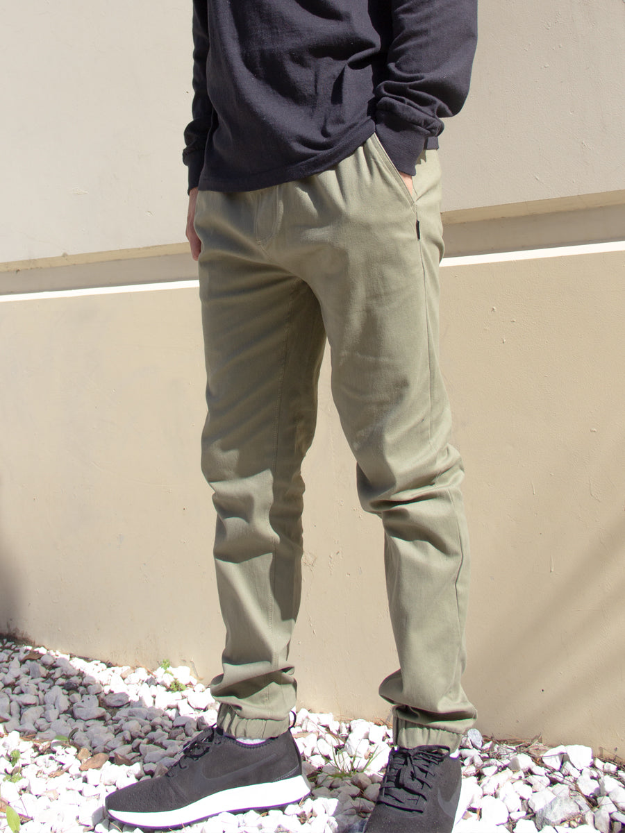 W8071-0001 DANNY TWILL JOGGER