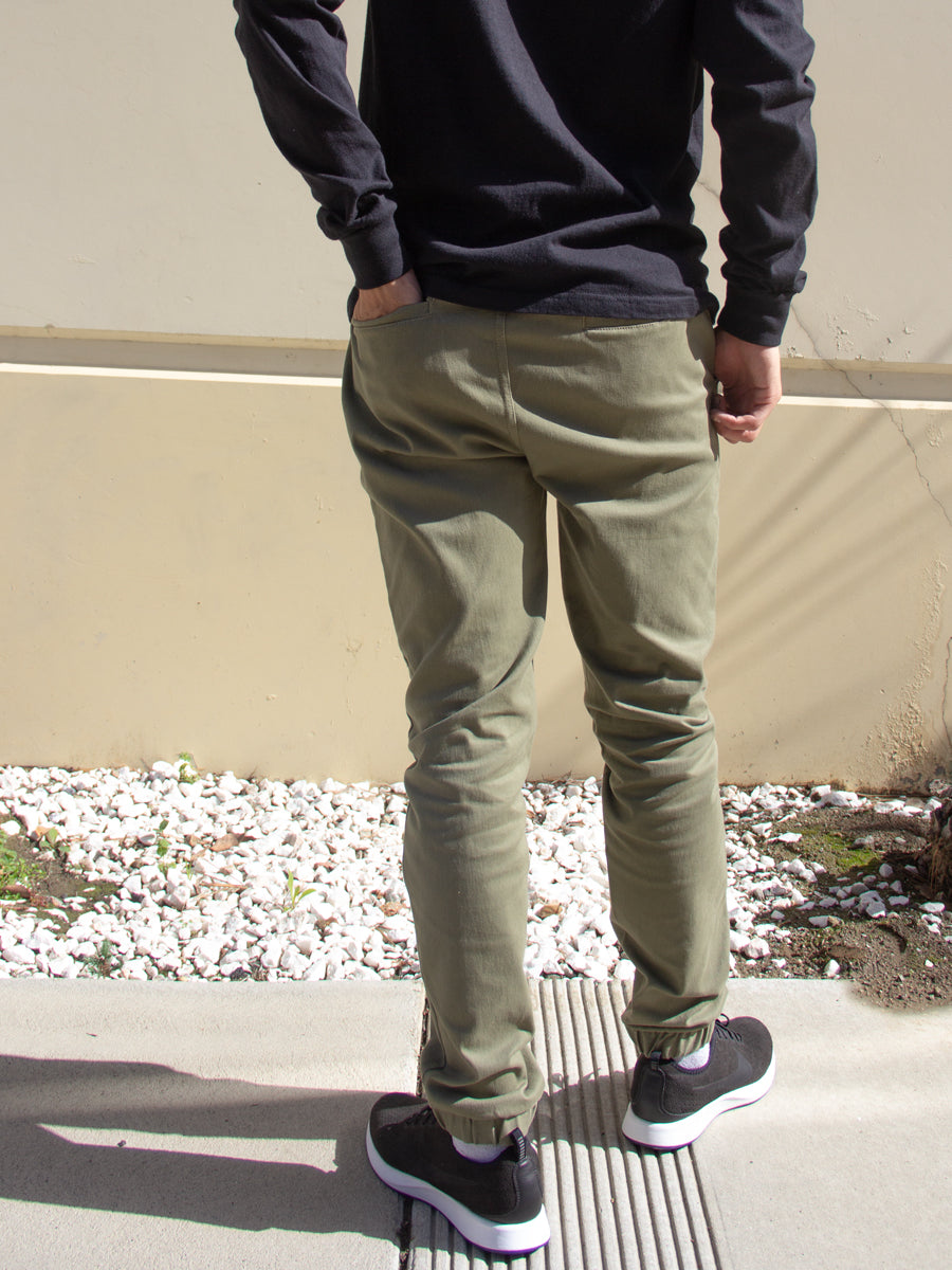 W8071-0001 DANNY TWILL JOGGER