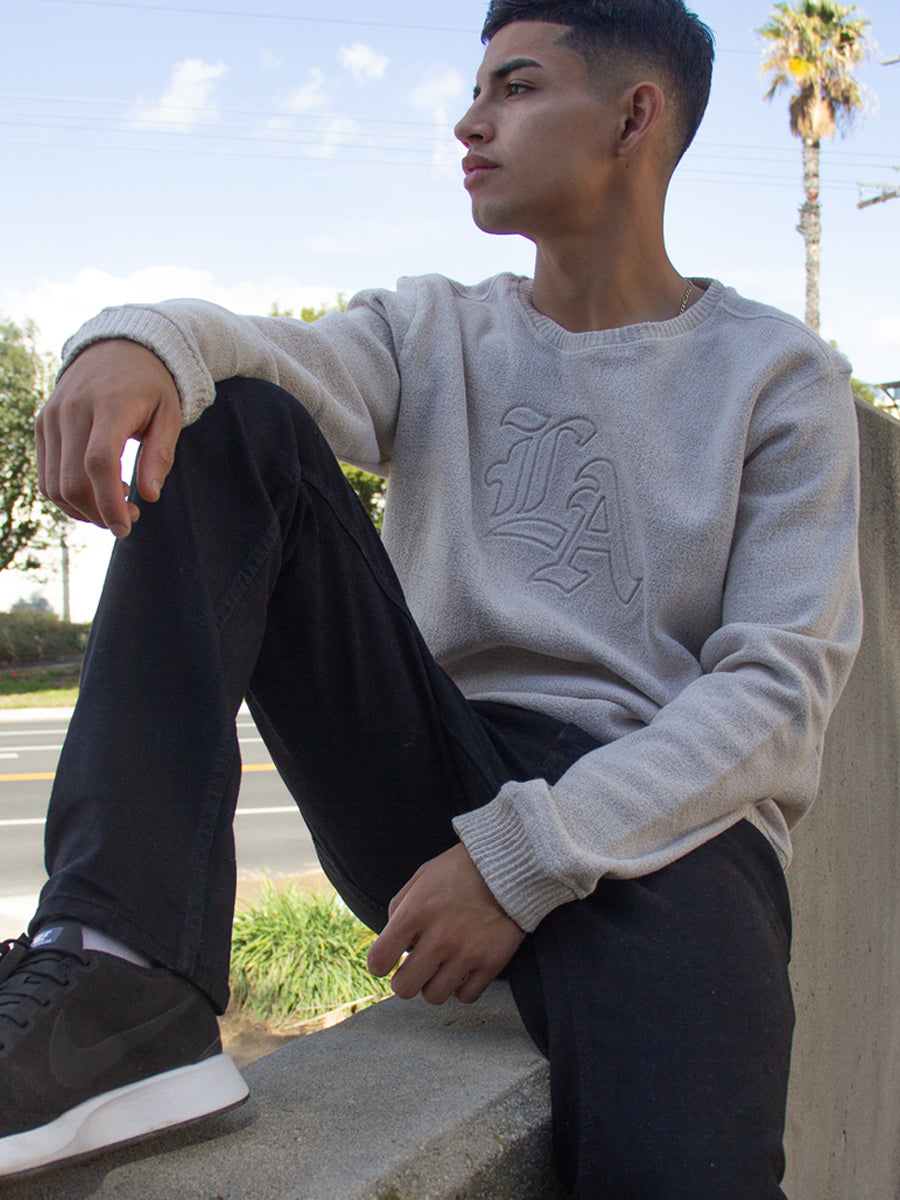 W14430912EMB L/S CREW COSMO FLEECE - LA CREW