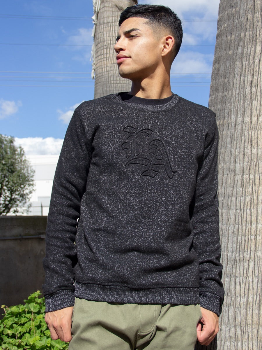 W14430912EMB L/S CREW COSMO FLEECE - LA CREW