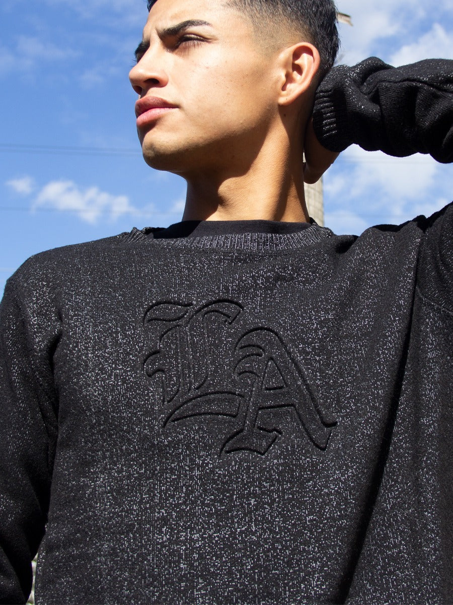 W14430912EMB L/S CREW COSMO FLEECE - LA CREW