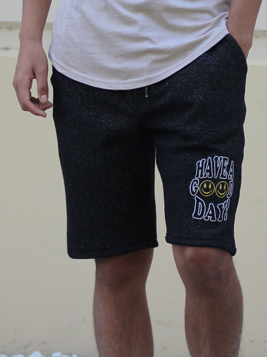 W8090-0911PT HAVE A GOOD DAY COSMO FLEECE SHORTS