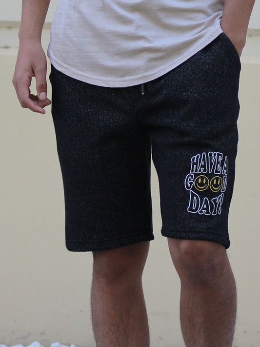 W8090-0911PT HAVE A GOOD DAY COSMO FLEECE SHORTS