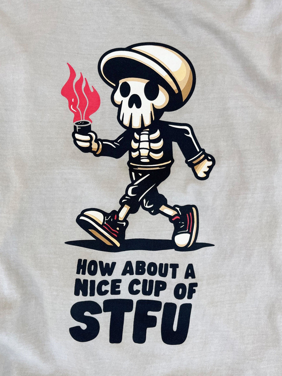 W2437-0953PT  CUP OF STFU CREW NECK TEE