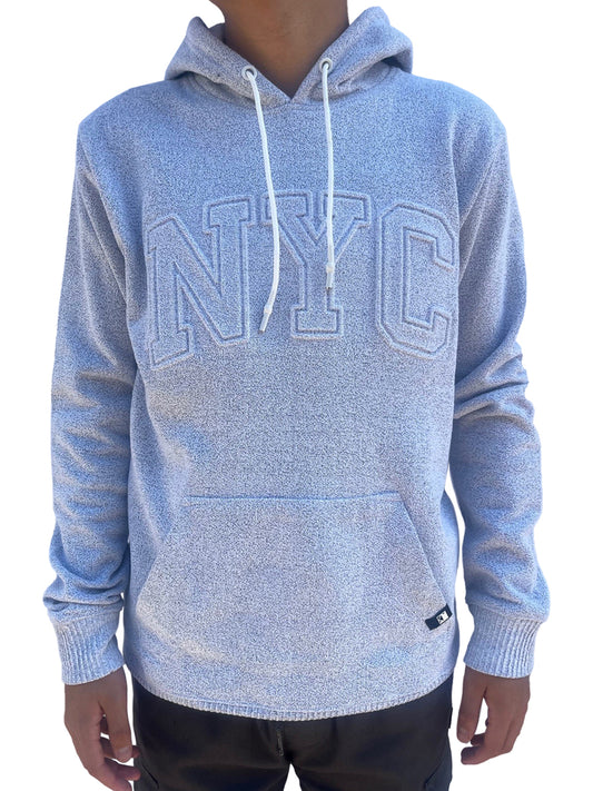 W2447-0936EMB EMBOSSED NYC PULLOVER COSMO FLEECE