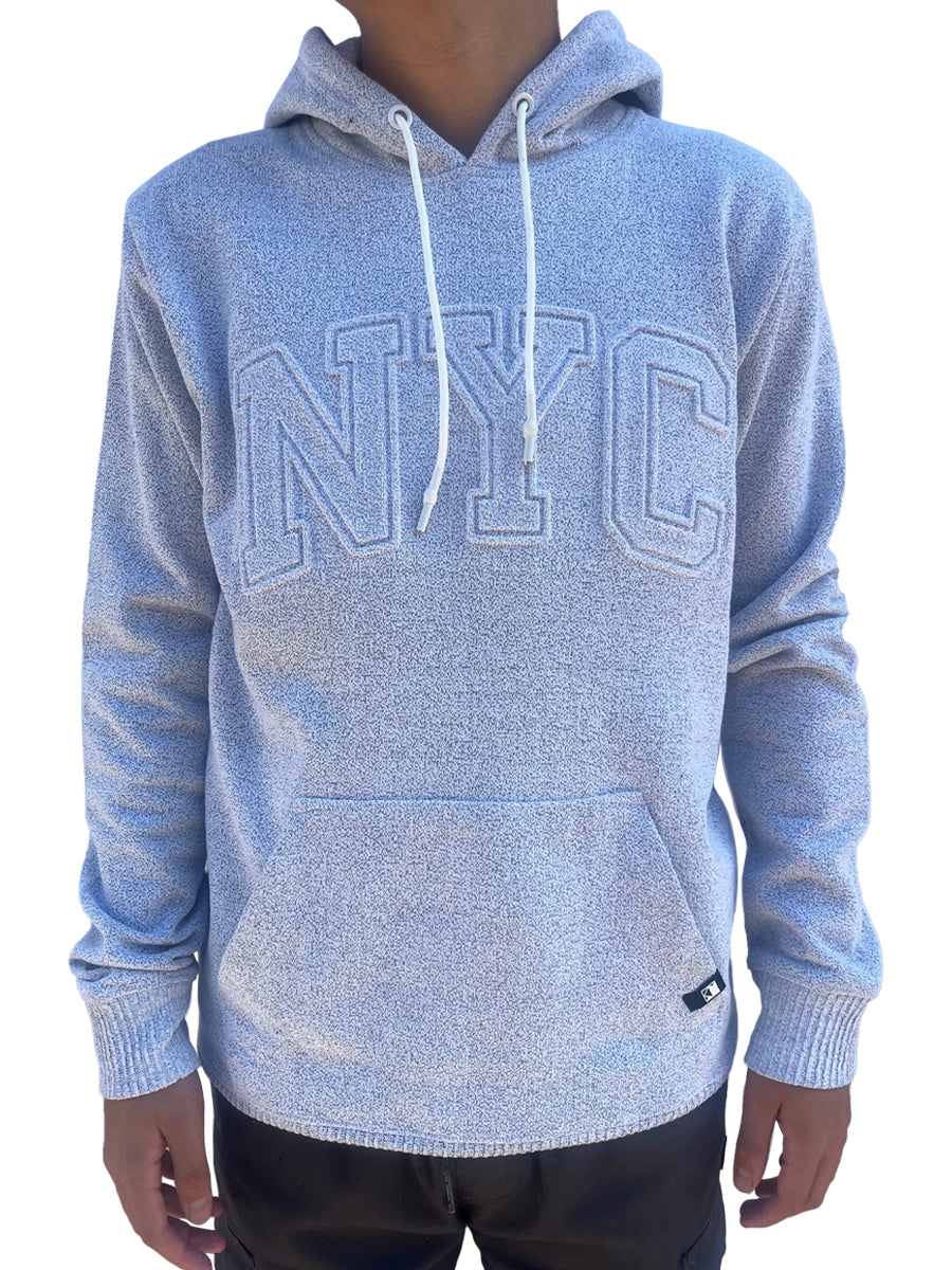 W2447-0936EMB EMBOSSED NYC PULLOVER COSMO FLEECE