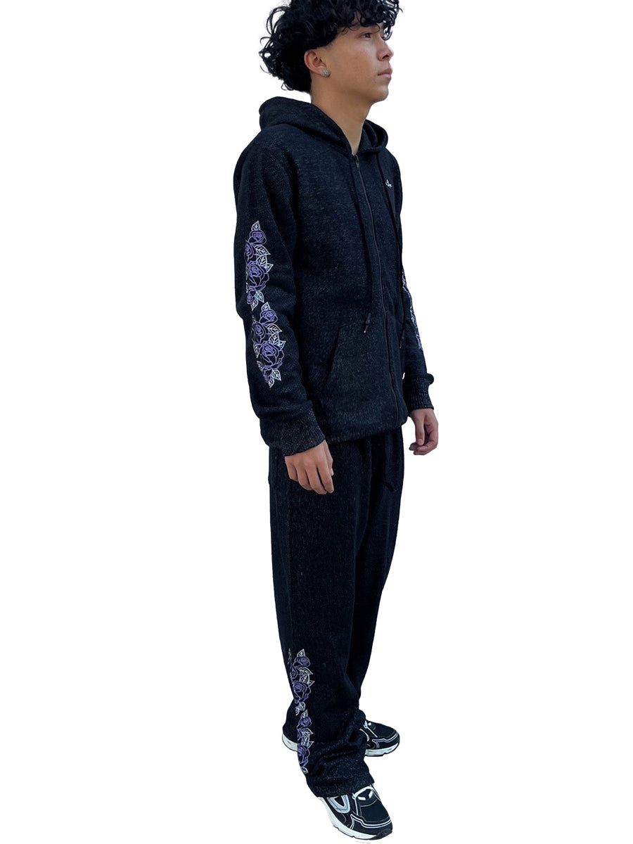 W1534-0959EM LOVE LINES COSMO FLEECE ZIP HOODIE