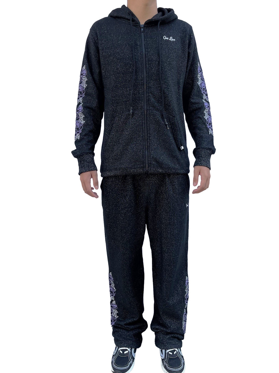 W8092-0959EM LOVE LINES COSMO FLEECE LOOSE PANTS