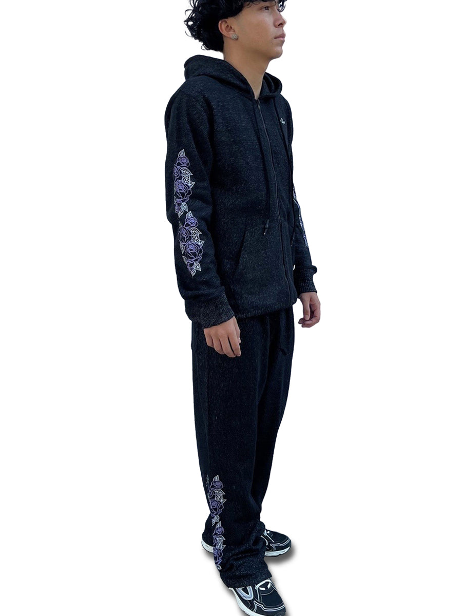 W8092-0959EM LOVE LINES COSMO FLEECE LOOSE PANTS