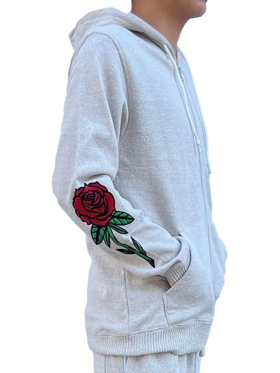 W1534-0956EM ONE LOVE COSMO FLEECE ZIP HOODIE