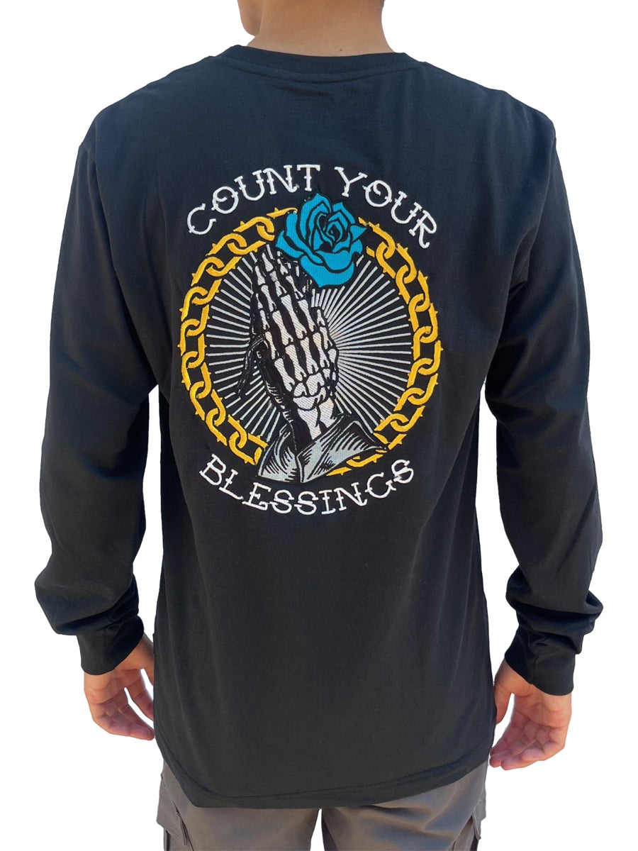W2512-0960EM LONG SLEEVE BLESSED CREW NECK